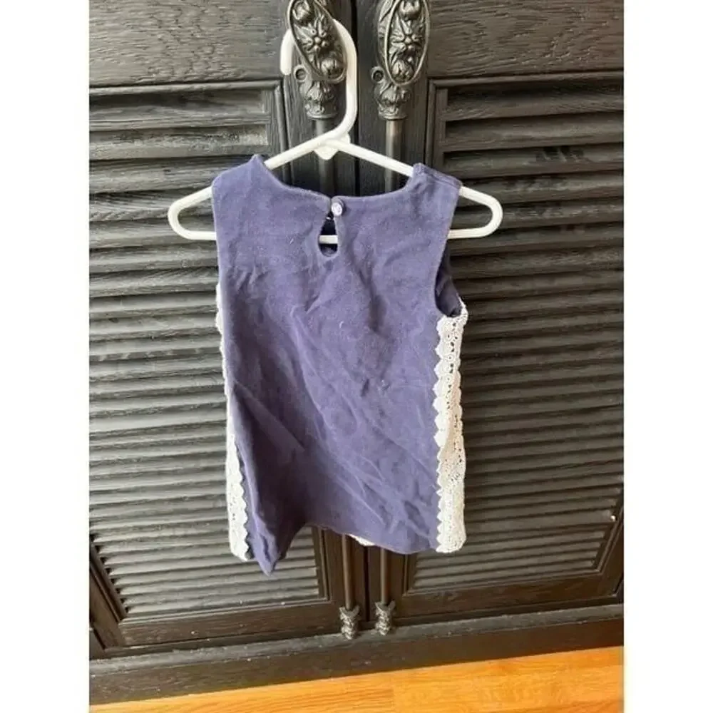 Girls Hartstrings Corduroy Sleeveless Dress blue size‎ 4